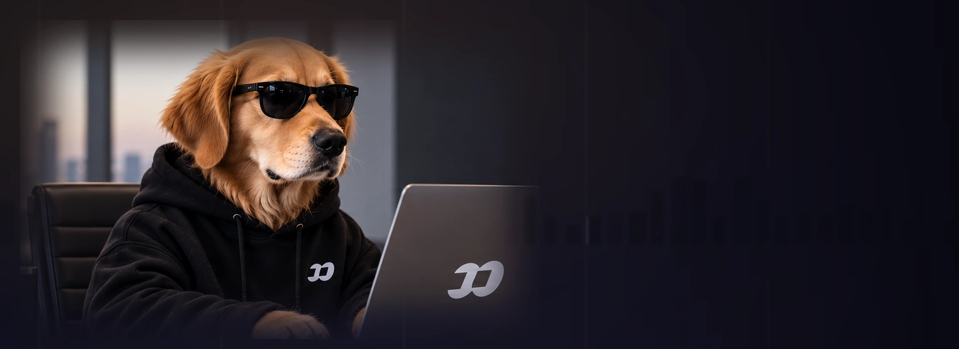 BossPaw at his desk